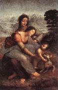 LEONARDO da Vinci, The Virgin and Child with St Anne